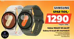 Power SAMSUNG Galaxy Watch7 40 mm BT Galaxy Al nu på dit smartwatch tilbud
