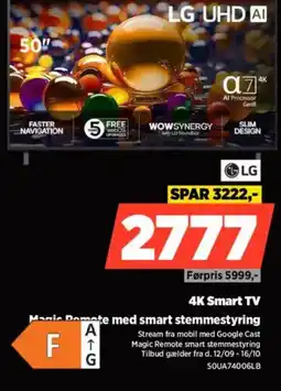 Power LG Manic Demote med smart stemmestyring tilbud
