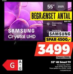 Power SAMSUNG 55" 4K Smart TV tilbud