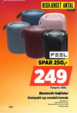 Power Bluetooth-højttaler Kompakt og vandafvisende tilbud
