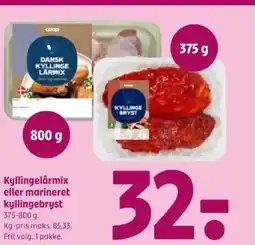 Coop 365 Kyllingelårmix eller marineret kyllingebryst tilbud