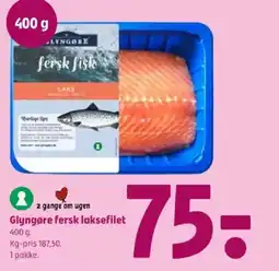 Coop 365 Glyngøre fersk laksefilet tilbud