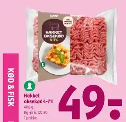 Coop 365 Hakket oksekød 4-7% tilbud