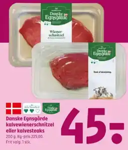 Coop 365 Danske Egnsgårde kalvewienerschnitzel eller kalvesteaks tilbud