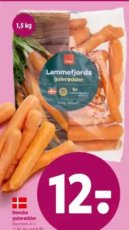 Coop 365 Danske gulerødder tilbud