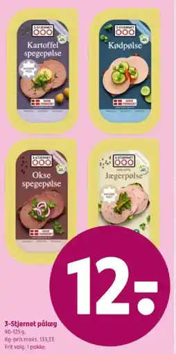 Coop 365 3-Stjernet pålæg tilbud