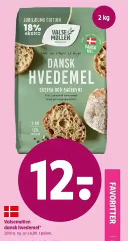 Coop 365 Valsemøllen dansk hvedemel* tilbud