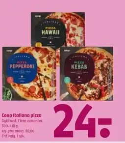 Coop 365 Coop Italiana pizza tilbud