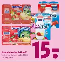 Coop 365 Danonino eller Actimel* tilbud