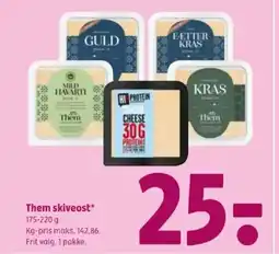 Coop 365 Them skiveost* tilbud
