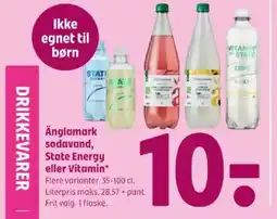 Coop 365 Änglamark sodavand, eller Vitamin* tilbud