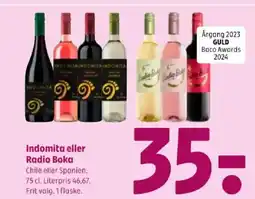 Coop 365 Indomita eller Radio Boka tilbud