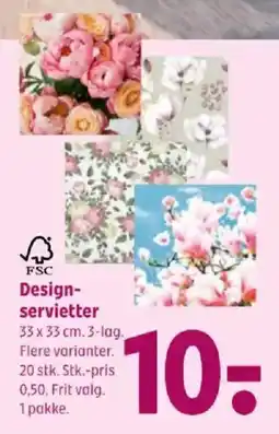 Coop 365 Design- servietter tilbud