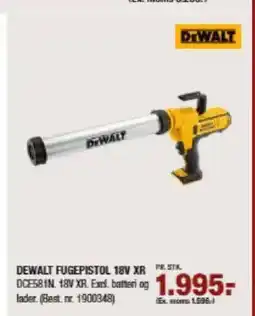 Stark DEWALT FUGEPISTOL 18V XR PR. STK. tilbud