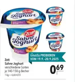 Citti Zott Sahne Joghurt tilbud