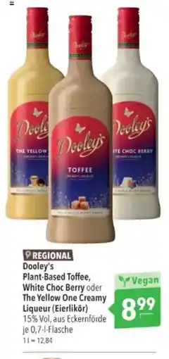 Citti Dooley's Plant-Based Toffee, White Choc Berry oder The Yellow One Creamy Liqueur (Eierlikör) tilbud
