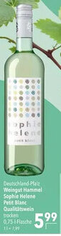 Citti Weingut Hammel Sophie Helene Petit Blanc Qualitätswein tilbud