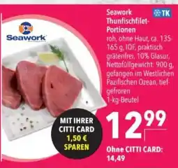 Citti Seawork Thunfischfilet- Portionen tilbud