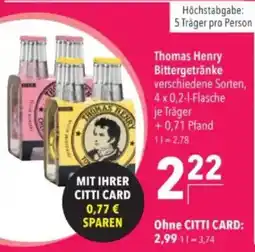 Citti Thomas Henry Bittergetränke tilbud