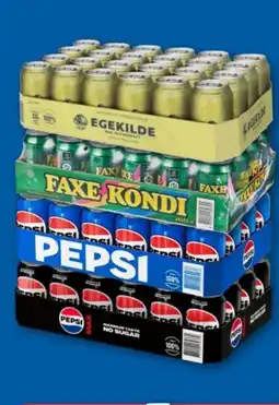 Lidl PEPSI/FAXE KONDI/EGEKILDE Sodavand tilbud