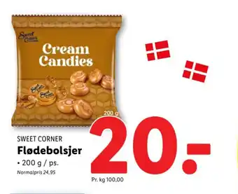 Lidl SWEET CORNER Flødebolsjer tilbud