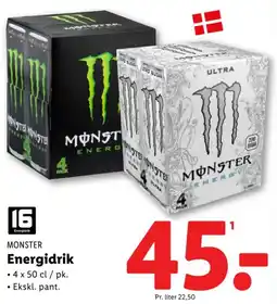 Lidl MONSTER Energidrik tilbud