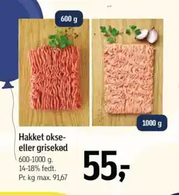 Føtex Hakket okse- eller grisekød tilbud