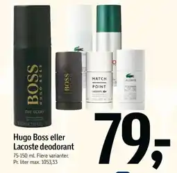 Føtex Hugo Boss eller Lacoste deodorant tilbud