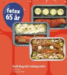 Føtex Godt Begyndt middagsretter tilbud
