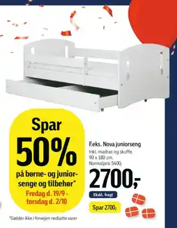 Føtex F.eks. Nova juniorseng tilbud