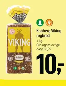 Føtex Kohberg Viking rugbrød tilbud