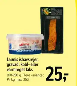 Føtex Launis ishavsrejer, gravad, kold- eller varmrøget laks tilbud