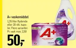 Føtex A+ vaskemiddel tilbud