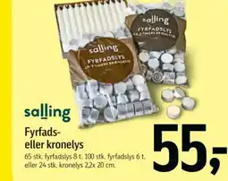 Føtex Salling fyrfads- eller kronelys tilbud