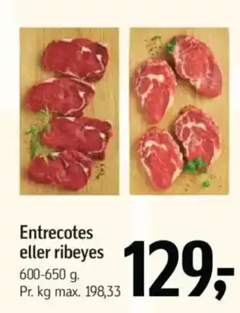 Føtex Entrecotes eller ribeyes tilbud