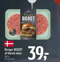 Føtex Burger BOOST af dansk okse tilbud