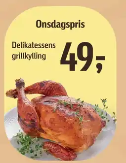 Føtex Delikatessens grillkylling tilbud