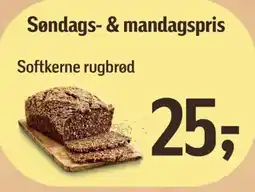 Føtex Søndags- & mandagspris Softkerne rugbrød tilbud