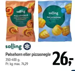Føtex Salling pølsehorn eller pizzasnegle tilbud