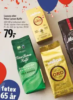 Føtex Lavazza eller Peter Larsen Kaffe tilbud