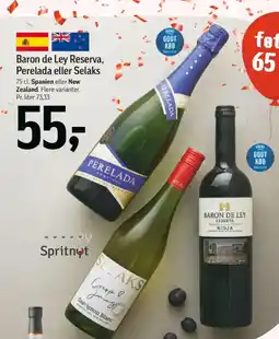 Føtex Baron de Ley Reserva, Perelada eller Selaks tilbud