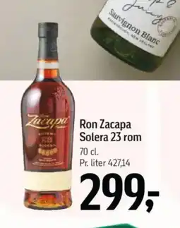 Føtex Zacapa Ron Zacapa Solera 23 rom tilbud