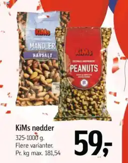 Føtex KiMs nødder tilbud