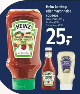 Føtex Heinz ketchup eller mayonnaise squeeze tilbud