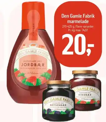 Føtex Den Gamle Fabrik marmelade tilbud