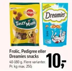 Føtex Frolic, Pedigree eller Dreamies snacks tilbud