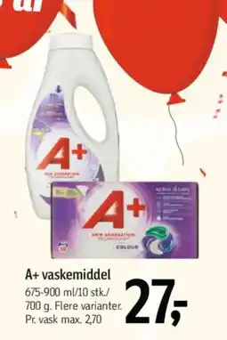 Føtex A+ vaskemiddel tilbud