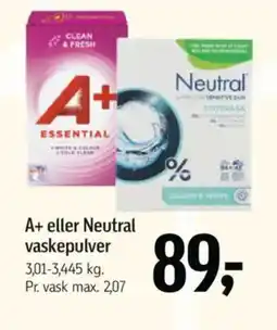 Føtex A+ eller Neutral vaskepulver tilbud