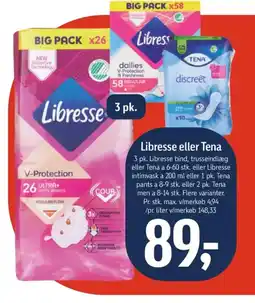 Føtex Libresse eller Tena tilbud