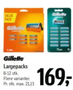 Føtex Gillette Largepacks tilbud